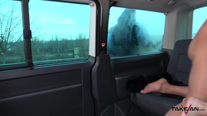 Take Van: Blonde fucked in van keep fucking stranger when police check...