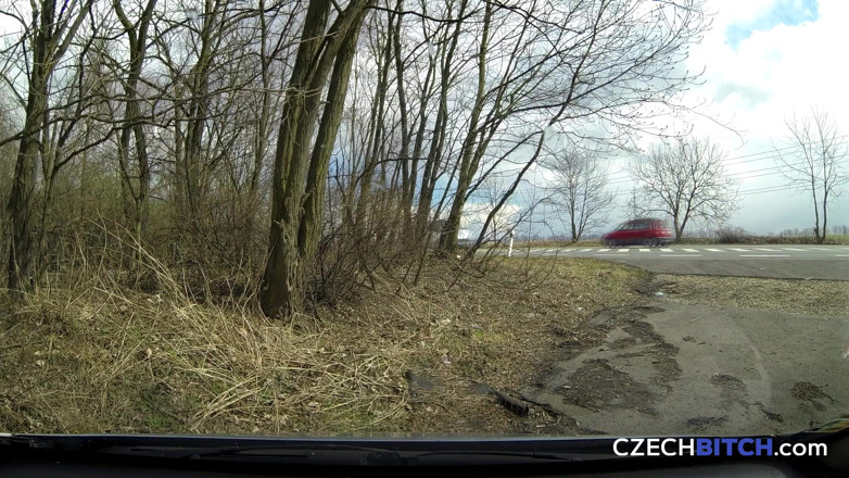 Czech Bitch: Curvă cehă 44: Blondă țâțoasă cu țâțe naturale