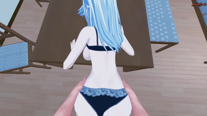 Hentai Smash: Sae Niijima se fait écarter les cuisses et baiser sur une...