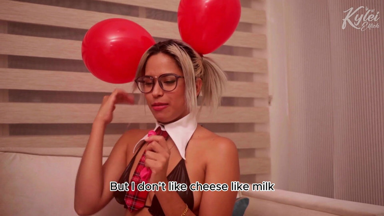 Kylei Ellish: Nafouknutá balónky a třením, aby tě rozspala jako nikdy předtím....