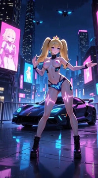 108. Dans cu versiunea Princess Peach Cyberpunk (ai Animation)