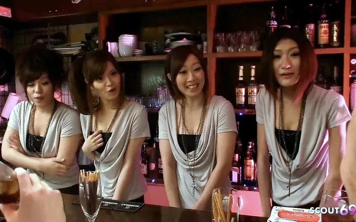 Asian porn collection: Swinger Sex Orgy with Petite Asian Teens in Japanese Club