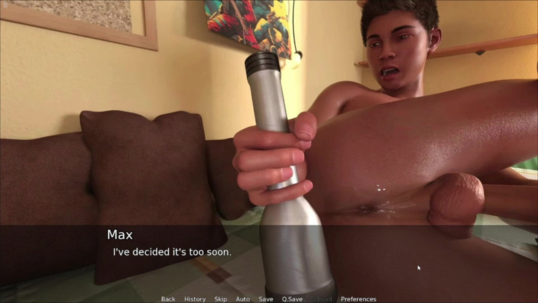 Future man: 18 Plus Gay Max Watching Porn and Put Flash Light...