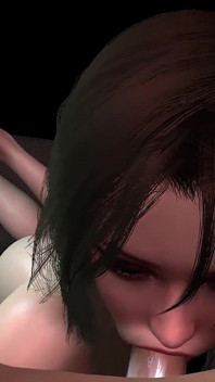 Hot Brunette Sucks Cock in POV - 3D Porn