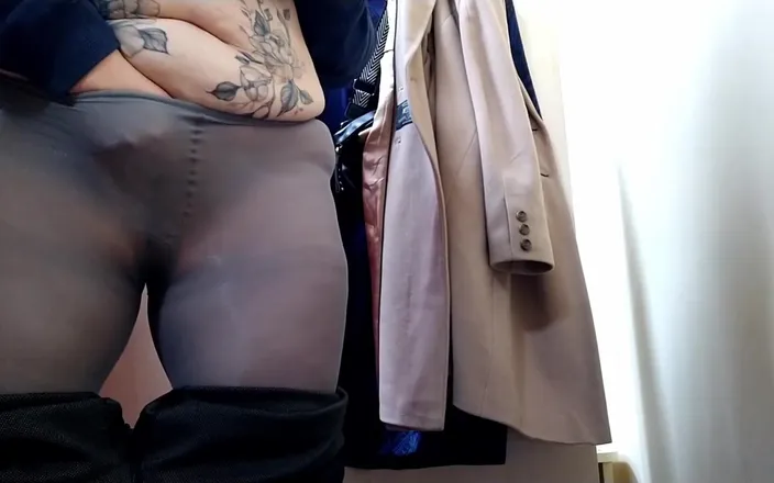 OurFetishLife: Mother-in-law Teases Son-in-law with Her Lustful Fitting Room Video with...