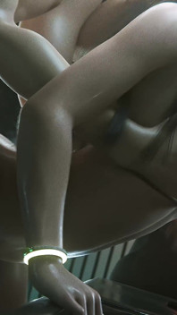 Tifa Lockhart invite deux mecs à baiser dans la salle privée du club - animation 3D