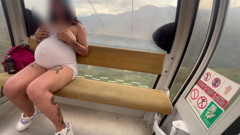 TommyMiller: コロンビアのケーブルカーでフェラチオとファック、サンタンデールで非常にエッチな妊婦と