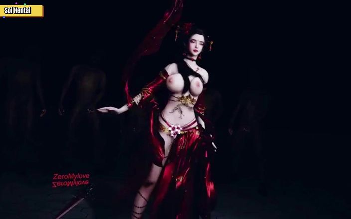 Soi Hentai: Medusa Queen Seduce Dança e Foda - Hentai 3D Sem censura V238