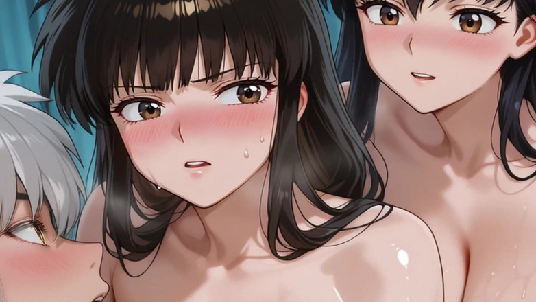 Prznai: Kagome, Kikyo i Inuyasha (ffm)