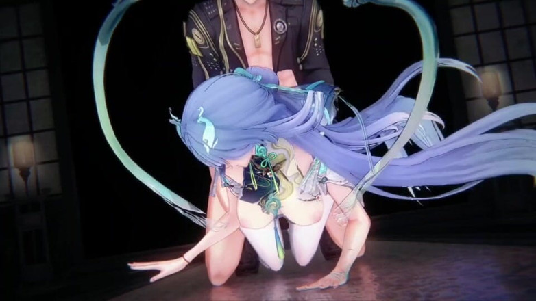 NSFWOtaku: Wurthering Waves - Qingxiao Passionate Sex - 3D Hentai Animations