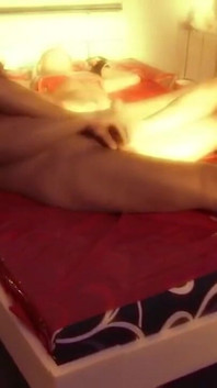 Slave Tied to the Bed and Blindfolded Has Sex with Her Master