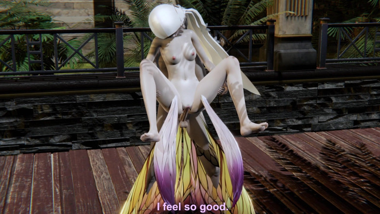 Honey x animation: Lustful Angel on the Beach - 3D Animation