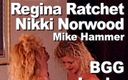 Edge Interactive Publishing: Nikki norwood और Regina Ratchet और Mike Hammer bgg, lesbo, चाटना, चूसना