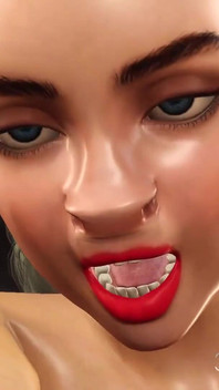 Empat tetek dan seorang udder! Petani bermain dengan seorang wanita muda seksi dikongkek