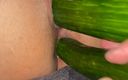Inked baddie: Big Veggies in Pussy, Double Anal Fucked and Oiled Fisted