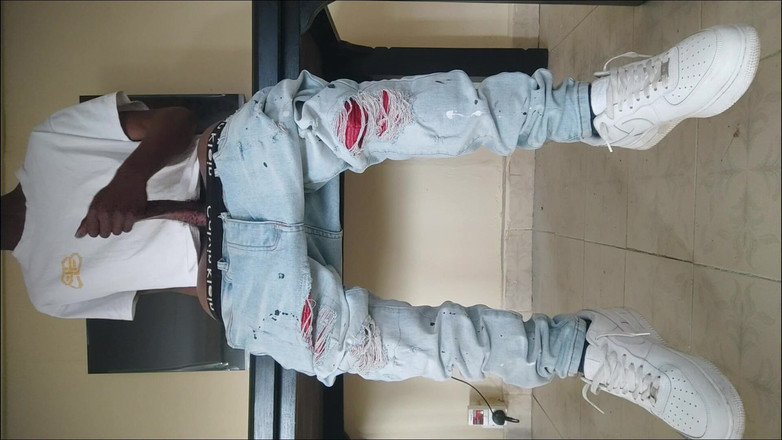 Gay black steel Africa: Černá s obrovským ptákem ve Streetwear honění a mrdce (4)