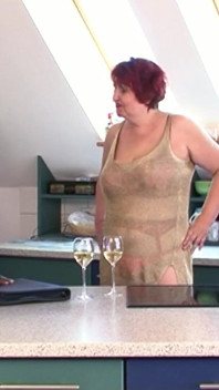 Redhead gilf invites black boy with a big cock home