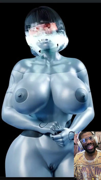 This Milky Breast Bald Pussy Futuristic Skynet Like Babe Can Transform for You