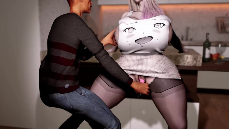 Why fuck so hard: 3D Huge Boobs Blonde BBW Whore Teasing the Old Dick...