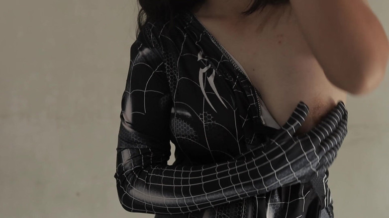 deafheaven666: Zkouším si můj nový kostým spider mana