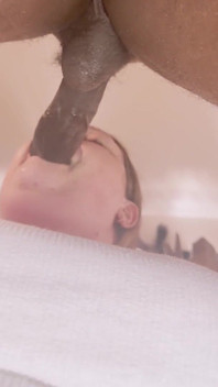 Amatör BBW Slarvig avsugning med spermasprut