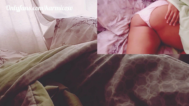 Karmicoxv: 我的丈夫用美味的晨间性爱叫醒我，张开双腿插我的鸡巴