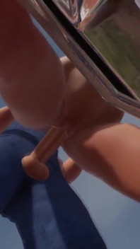 Ragazza scopata su un impala sinuosa: porno 3d
