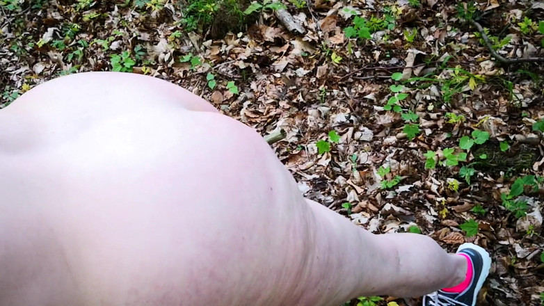 Bouncy Tits Action: Spank my ass and tits outdoor while I'm naked
