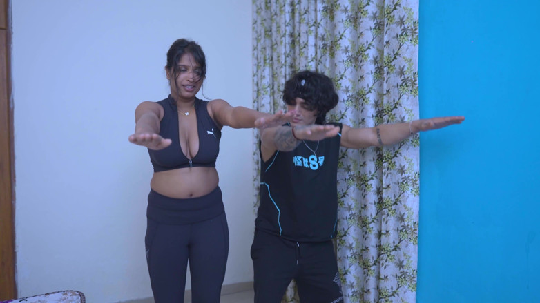 Next short: Yoga Teacher Was Teaching Yoga to Hot and Sexy Girl,...