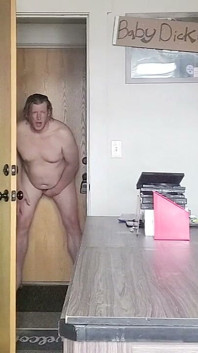 Lee Przybylowicz Playing with a Dildo Naked in the Hallway