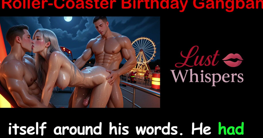LustWhispers: Roller-coaster urodzinowy gangbang - angielska historia seksu