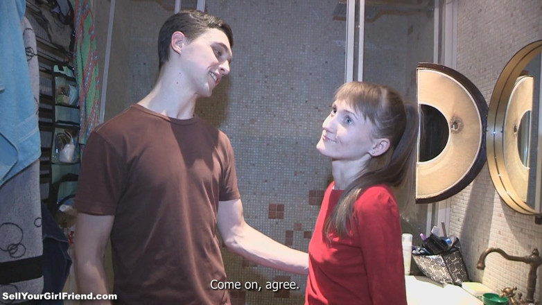 Sell Your GF: Hubená teenagerka ošukaná a vystříkaná na zadek před svým přítelem