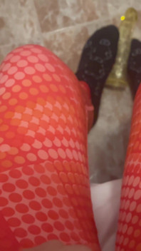 Young Man in Leggings Masturbates