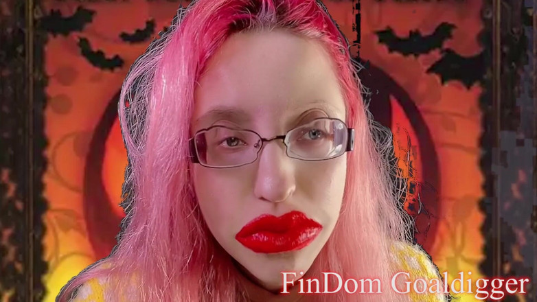 FinDom Goaldigger: Ful kuk förvandlas till ful Halloween -leksak