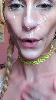 Vanessa Hastings Messy Spit Face Dildo Deepthroat