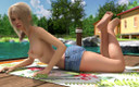 3D Cartoon Porn: Aider les chaudasses 4 - fun avec Kiara et Emily à Lake