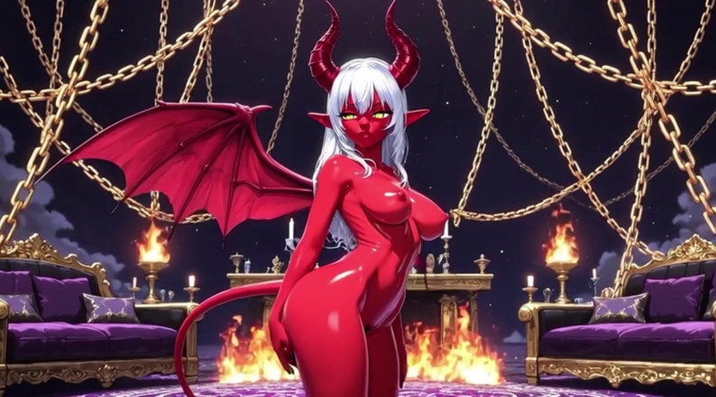 My night collection: Stunning Succubus Nobles With Perfect Voluptuous Bodies Covered In Thick...