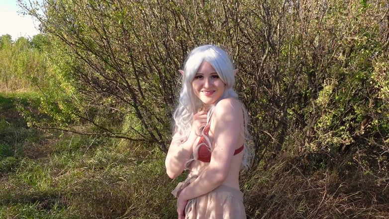 Darling Josefin: 숲의 음란한 하드코어 함침으로 재채기