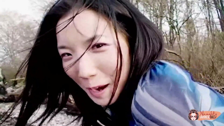 Naughty Japanese Girls: Nago na plaży to ogromny zwrot dla azjatyckiej laski