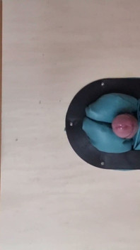 Baise la table de massage en dessous, vue