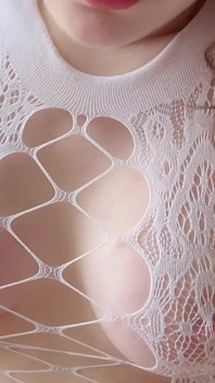 Sex with Cutie in Lace Stockings POV Cum in Mouth