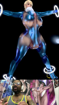 Samus Cums in Her Tight Skin Suit so Much, She Made Herself Into a Nice Warm Cummy Condom