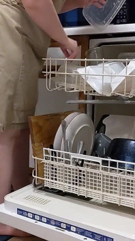 Big Butt MILF Loads the Dishwasher