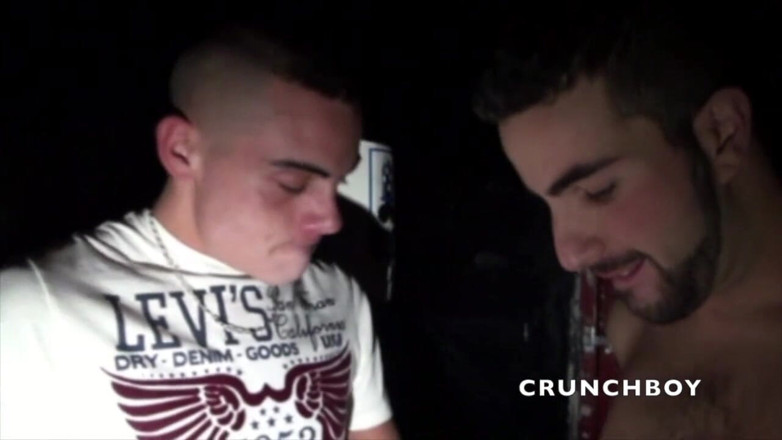 Crunch Boy: Morgan used in sling by scally boy with xxl cock