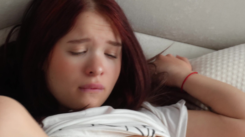 xKeryB: Soft Cute Girl Masturbates Her Virgin Pussy Before College
