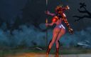 Game of Lust 3D: Shyvana Lol, poteau, dabcing en 3D