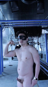 Jerk off and Cum at a Construction Site for a Car Wash