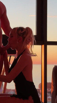 Sesso romantico al tramonto