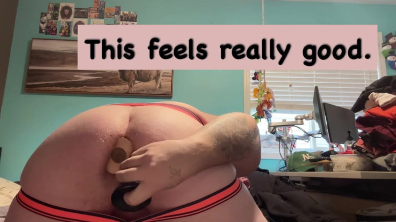 Bigwhitecock: Ich habe einen 10-zoll-dildo gekauft und lebe es. Geht alles tief...