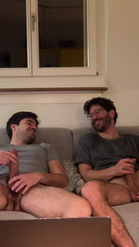 Straight Friend Helps Gay Bro Jerking off